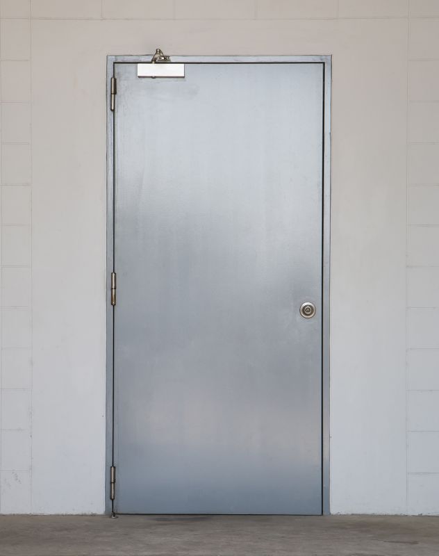 Completed Metal Door Installation